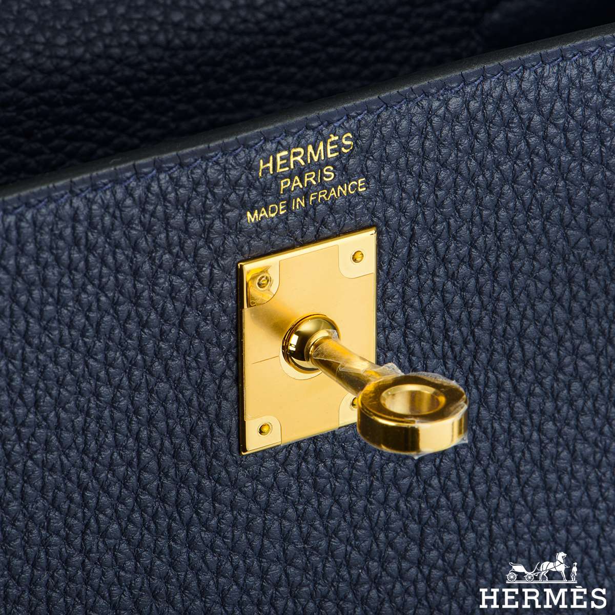 BRAND NEW Hermes Kelly 28 Sellier Togo Bleu Nuit GHW ○ Labellov